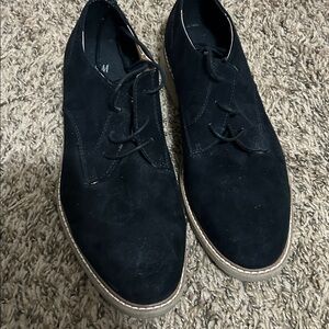 H&M Brown and Black Suede Shoes